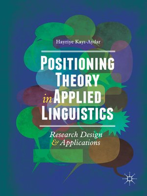cover image of Positioning Theory in Applied Linguistics
